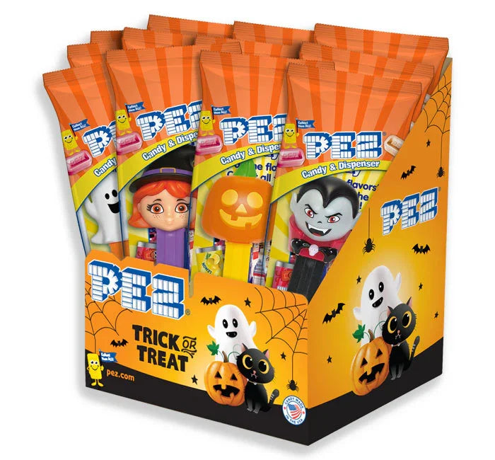 Halloween PEZ Candy Packs: 12-Piece Display