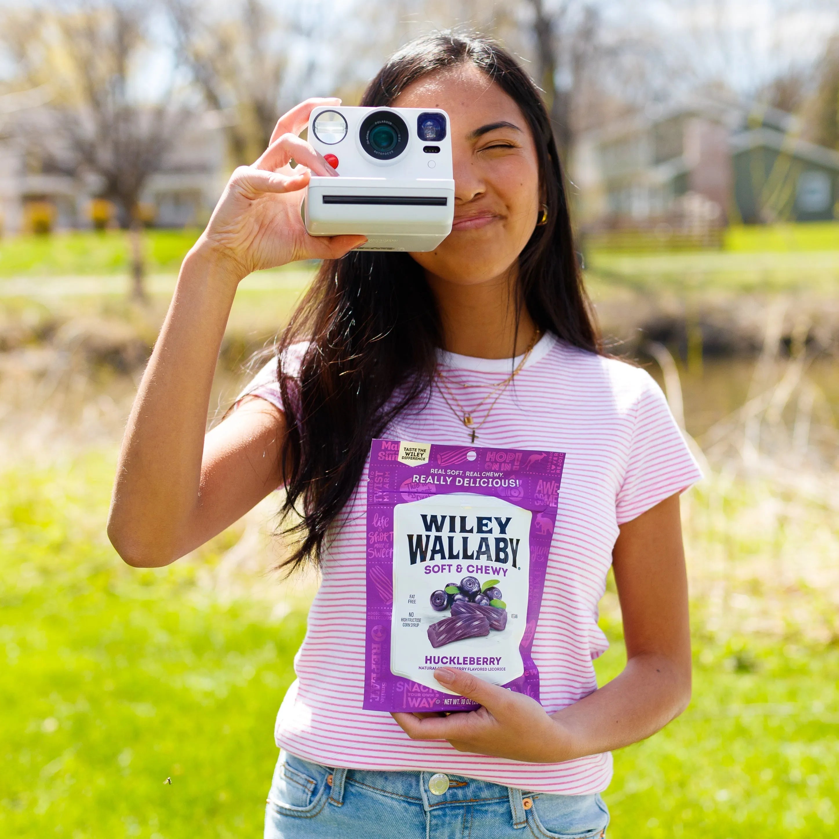 Wiley Wallaby Licorice Bites - Huckleberry Peg Bag: 12-Piece Case