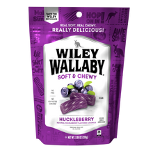 Wiley Wallaby Licorice Bites - Huckleberry Peg Bag: 12-Piece Case