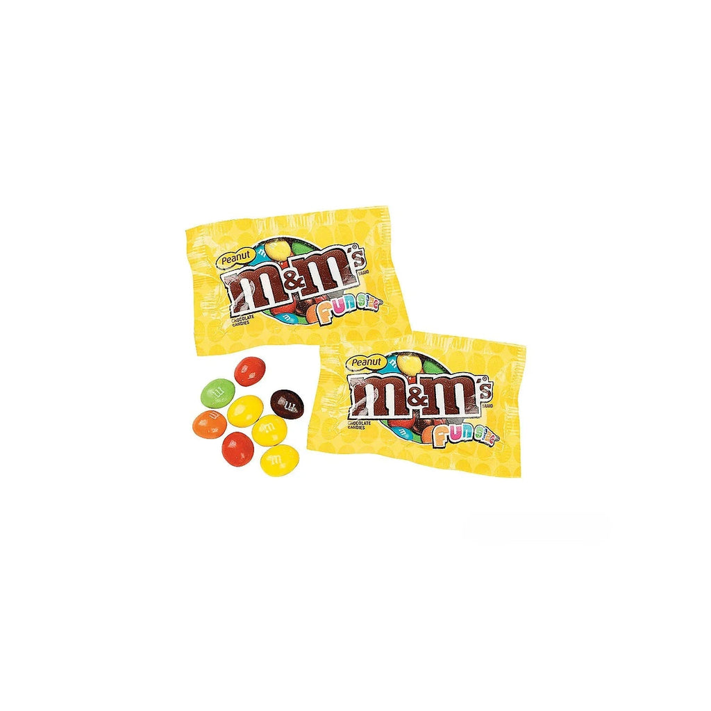 M&M's Candy Fun Size Packs - Peanut: 23LB Case