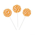 Orange Petite Swirl Lollipops - Orange: 24-Piece Bag