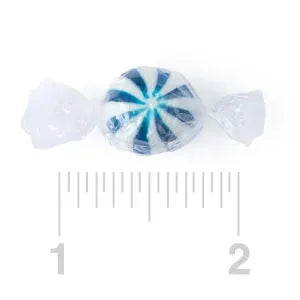 Jumbo Blueberry Blue Striped Candy Balls: 120-Piece Bag