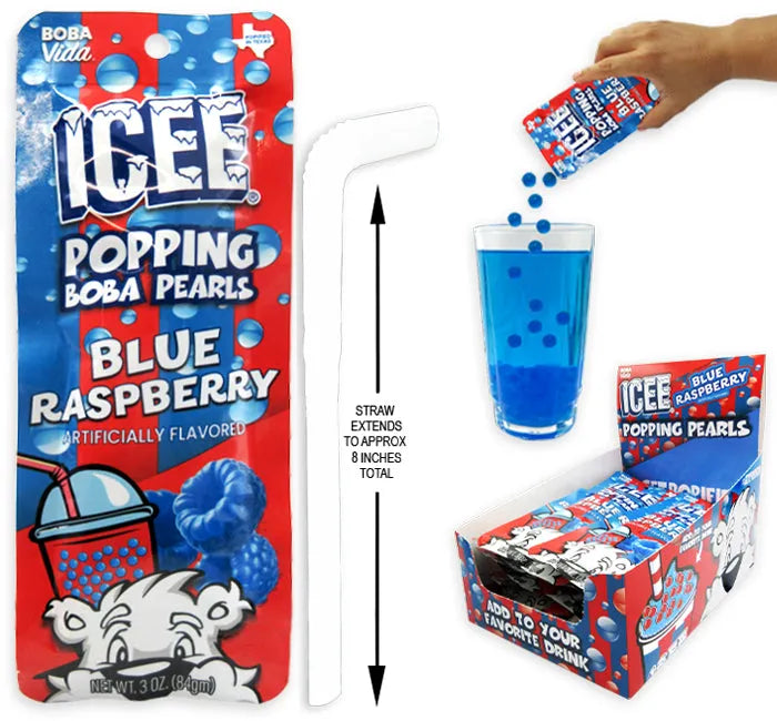 ICEE Popping Pearls - Blue Raspberry: 12-Piece Box