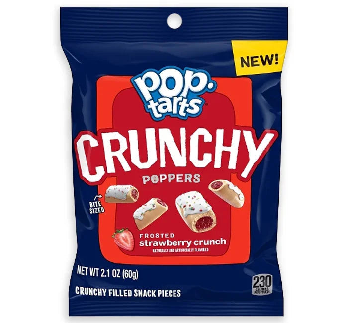 Kellogg's Pop-Tarts Crunchy Poppers - Frosted Strawberry: 6-Piece Box
