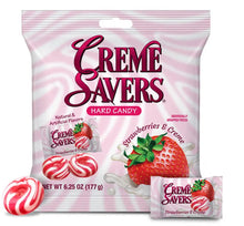Creme Savers Strawberry & Creme Hard Candy: 12-Piece Case