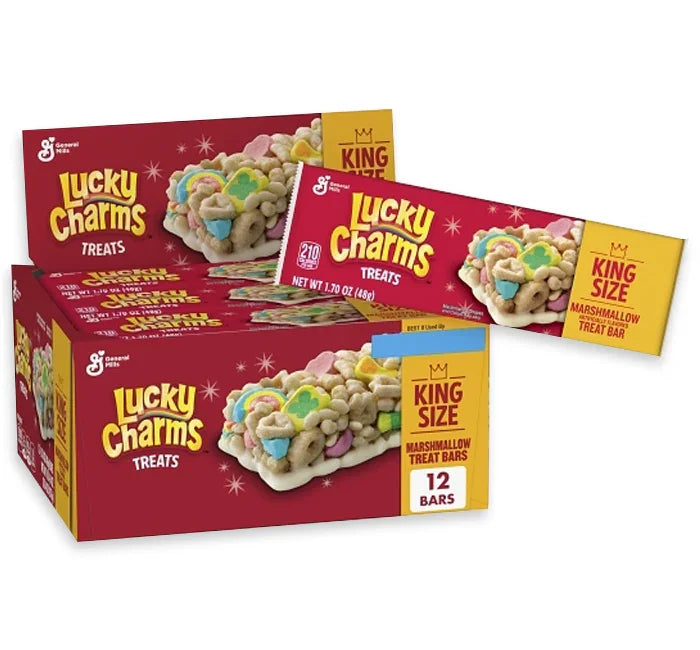 Lucky Charms Cereal Bars - King Size: 12-Piece Box