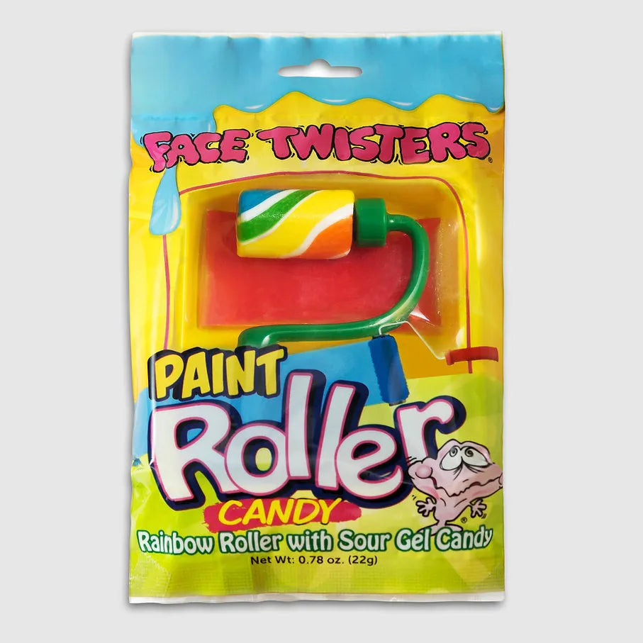 Face Twisters Sour Paint Roller Candy: 12-Piece Display