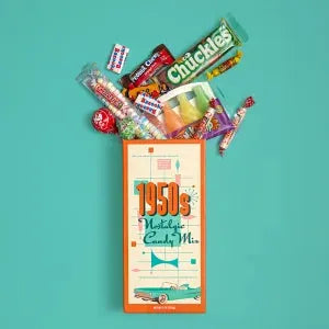 Classic Nostalgic 1950's Candy Gift Box: 6-Piece Case