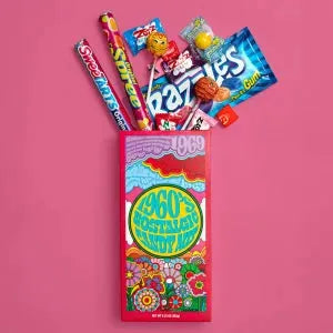 Classic Nostalgic 1960's Candy Gift Box: 6-Piece Case