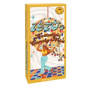 Classic Nostalgic 1970's Candy Gift Box: 6-Piece Case