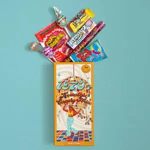 Classic Nostalgic 1970's Candy Gift Box: 6-Piece Case