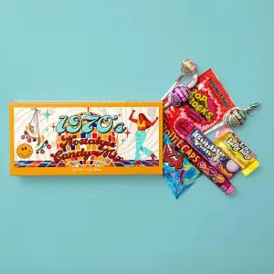 Classic Nostalgic 1970's Candy Gift Box: 6-Piece Case