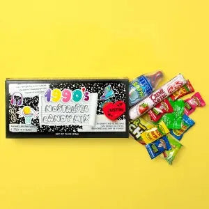 Classic Nostalgic 1990's Candy Gift Box: 6-Piece Case