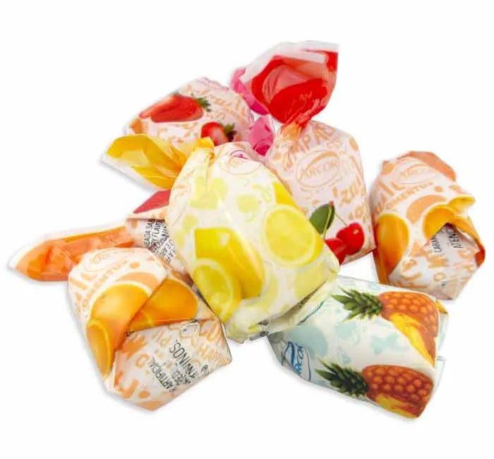 Arcor Fruitfuls Sachet Wrapped Fruit Bon Bons Candy: 6LB Bag