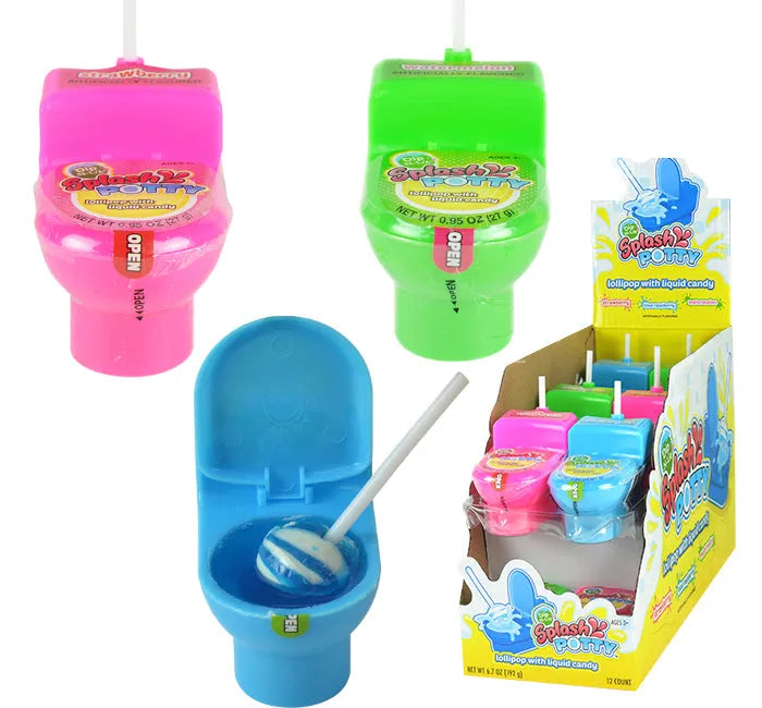 Splashy Potty Dip Candy Toilets: 12-Piece Box