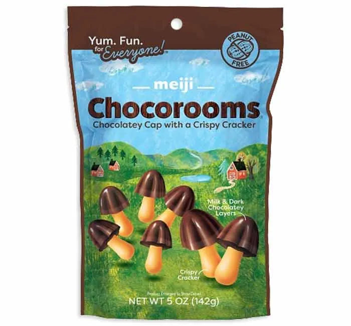 Meiji Chocorooms Large Peg Bags: 12-Piece Box