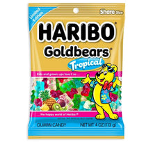 Haribo Tropical Gold-Bears Gummy Bears Peg Bags: 12-Piece Case