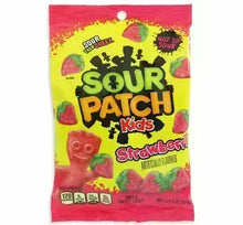 Sour Patch Strawberry Candy Peg Bags: 12-Piece Case