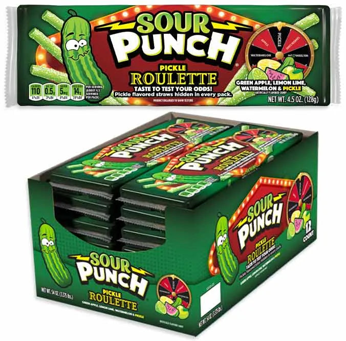 Sour Punch Bites - Pickle Roulette: 12-Piece Display