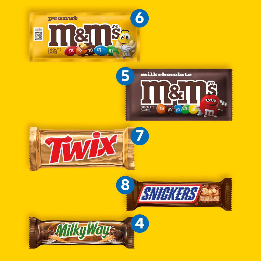 MARS Chocolate and Candy Full Size Variety Pack, 30 Count