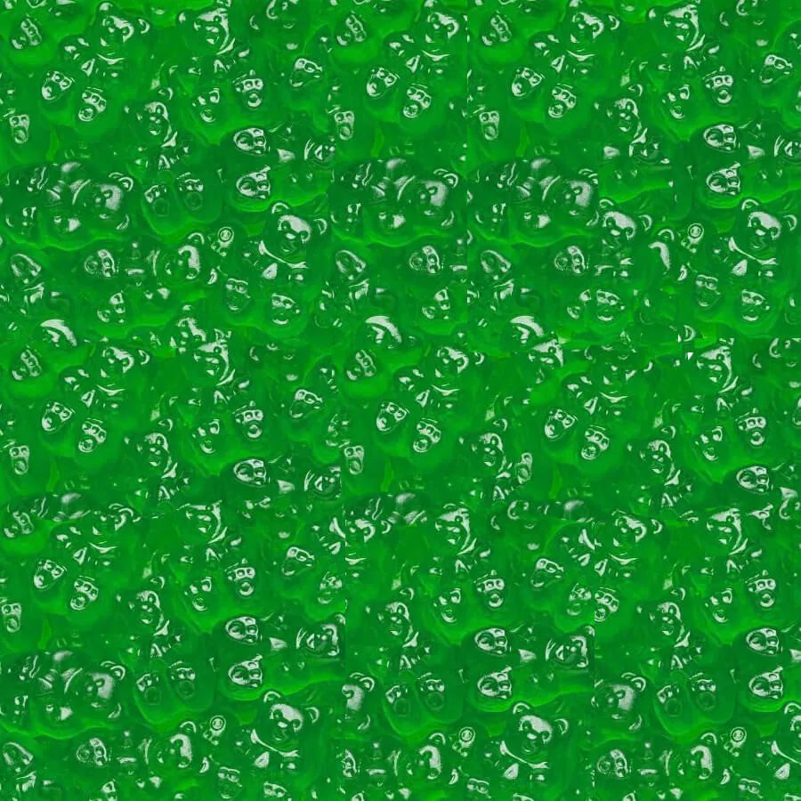 Albanese Green Apple Gummy Bears: 5LB Bag