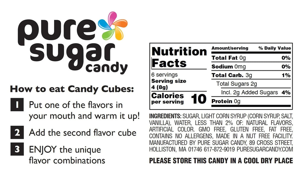 Pure Sugar Candy Cubes - Cotton Candy