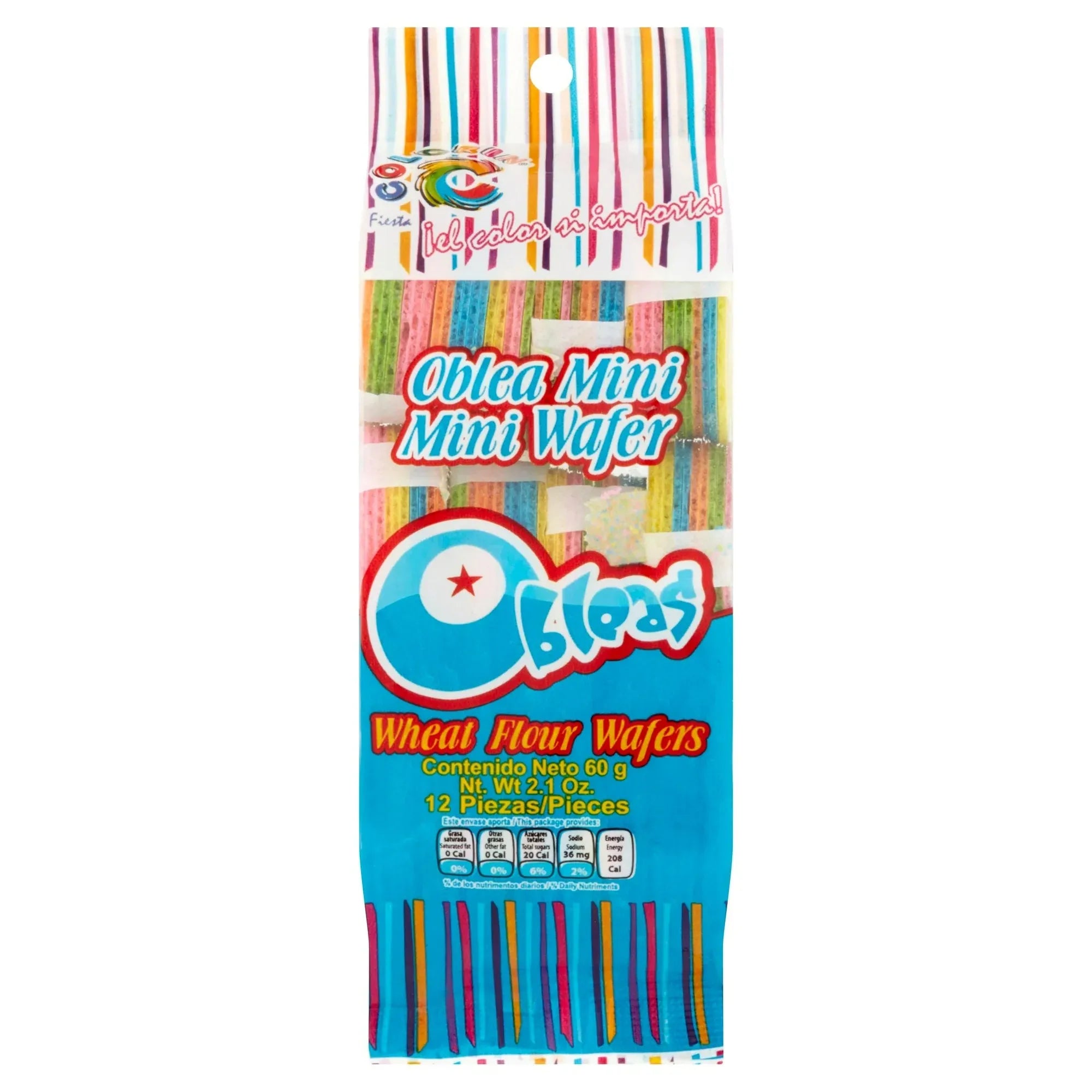 Colorin Oblea Mini Wheat Flower Wafers: 12-Piece Bag