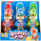 Squeezy Pop Lollipop & Gel Candy: 12-Piece Display