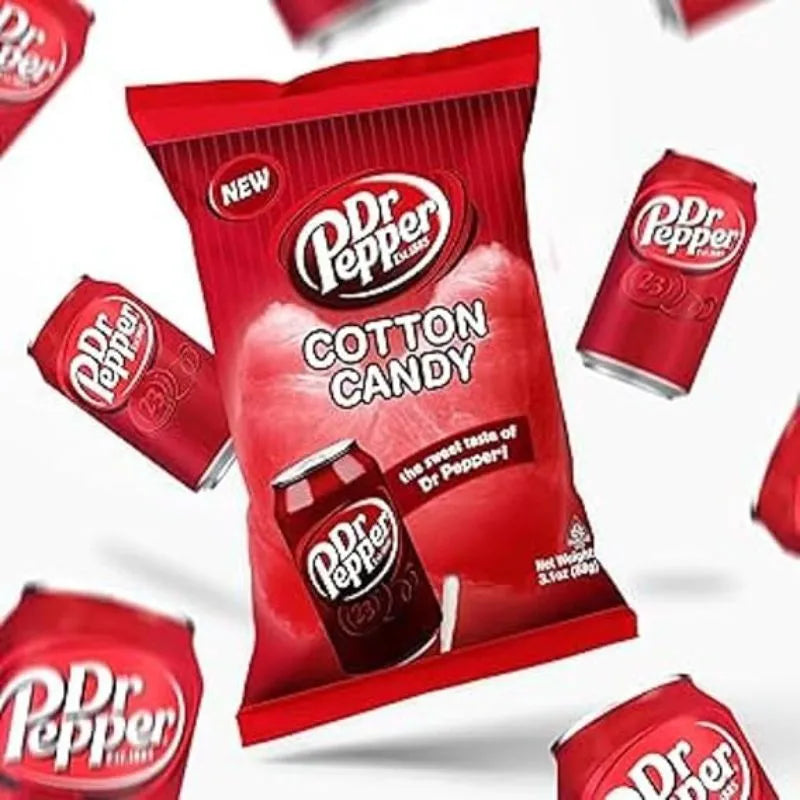 Dr. Pepper Cotton Candy Small Peg Bags: 12-Piece Box