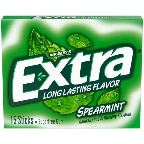 Extra Spearmint Sugar Free Gum: 10-Piece Box