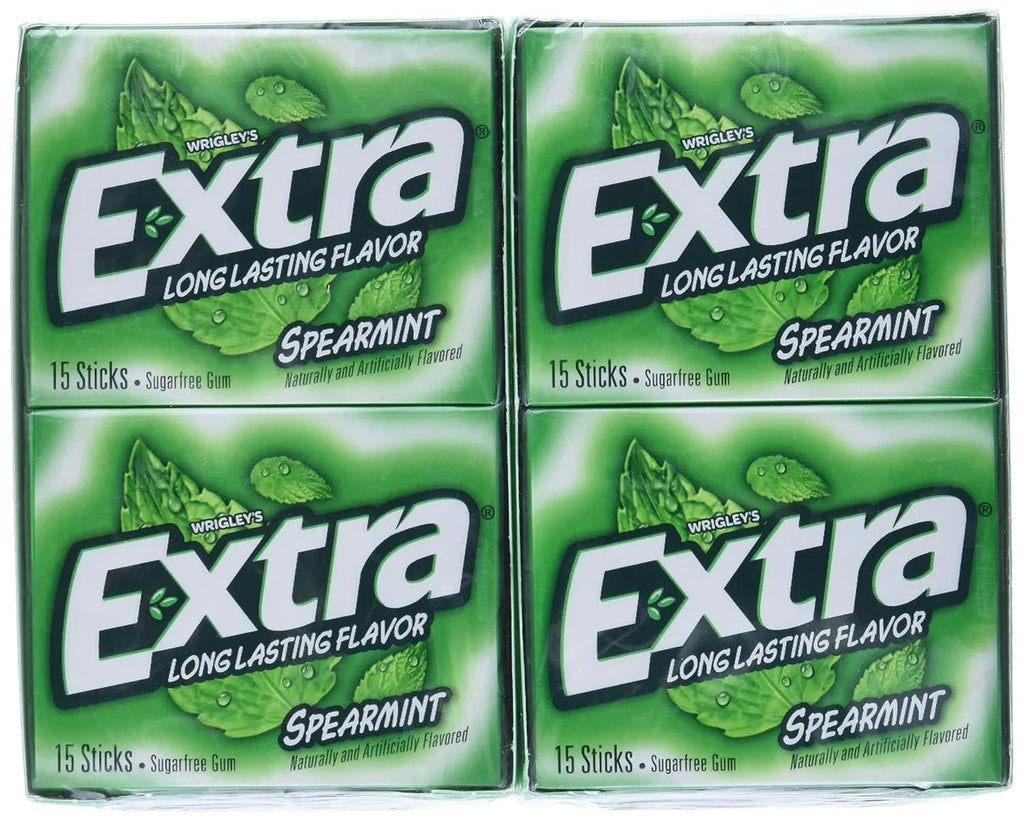 Extra Spearmint Sugar Free Gum: 10-Piece Box