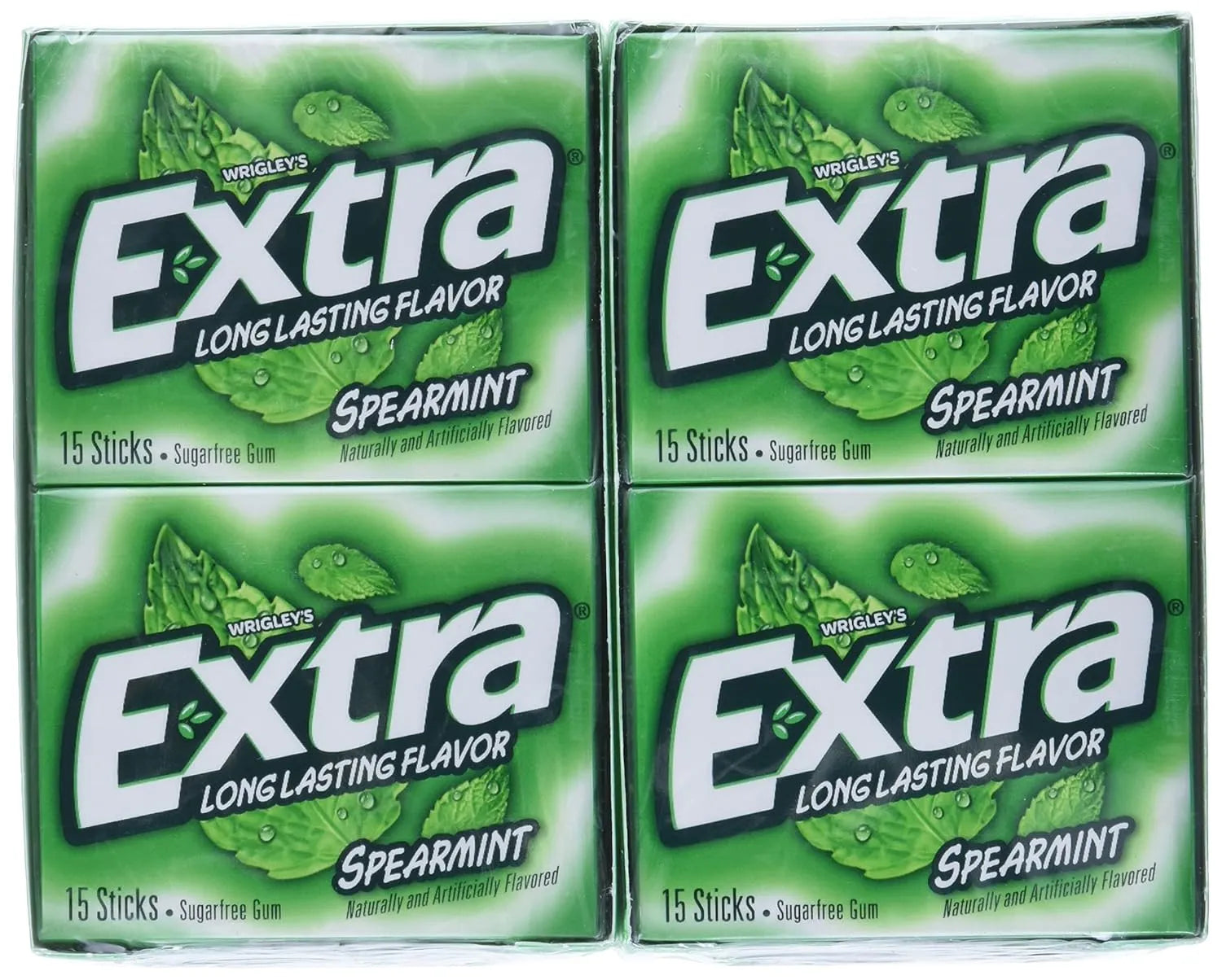 Extra Spearmint Sugar Free Gum: 10-Piece Box