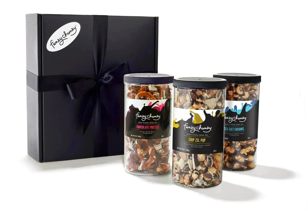 Funky Chunky Triple Flavor Gift Pack Chip Zel Sea Salt Pretzel