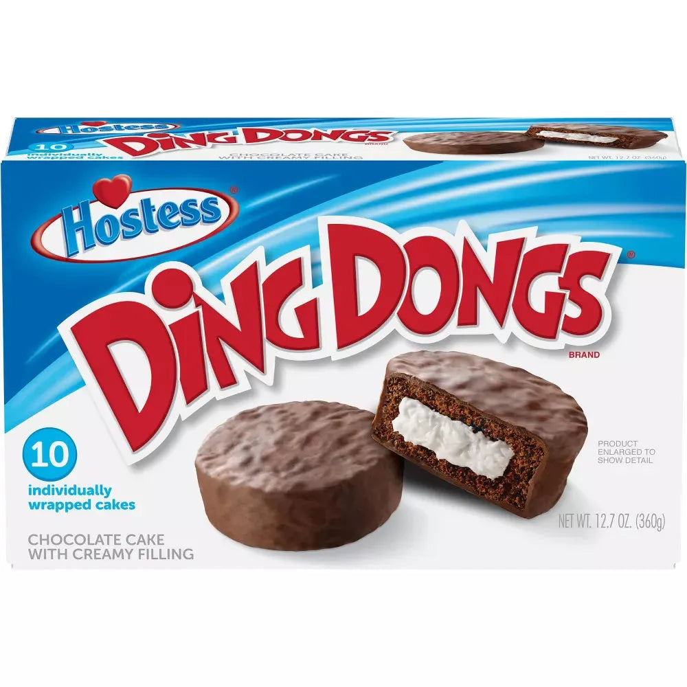 Hostess Ding Dongs Snack Cakes: 10-Piece Box