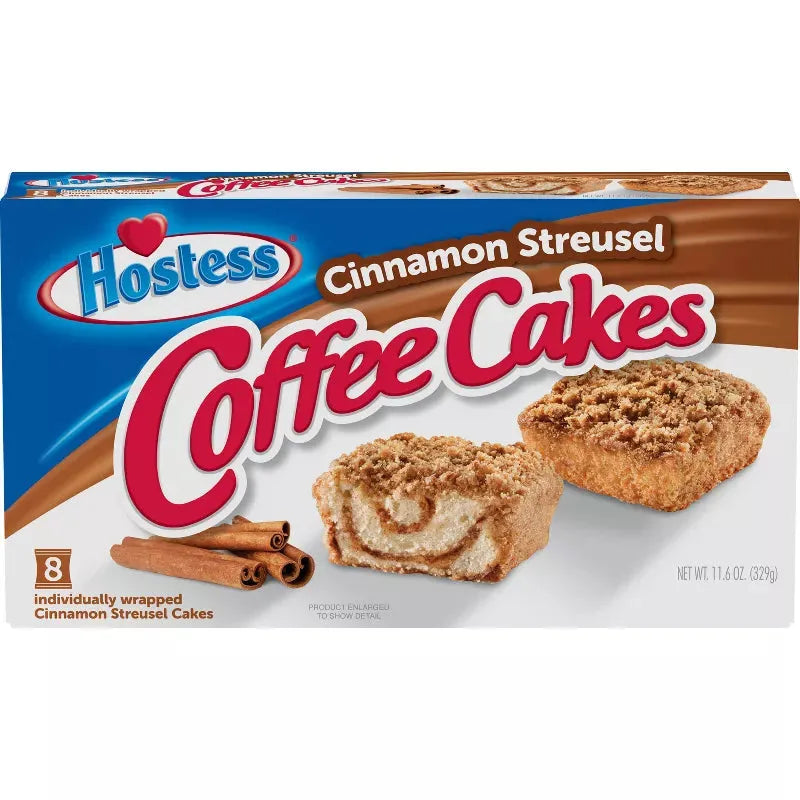 Hostess Cinnamon Streusel Coffee Cake: 8-Piece Box