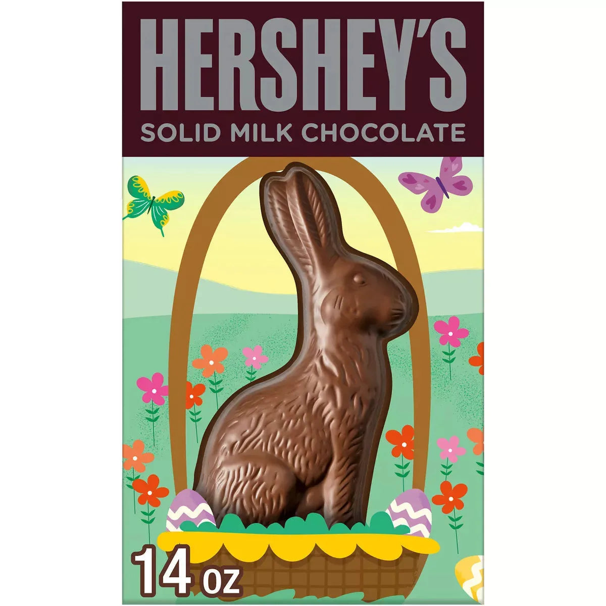 Hershey's Solid Milk Chocolate Bunny: 14-Ounce Gift Box