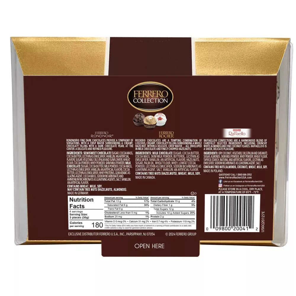 Ferrero Rocher Chocolates Collection Assorted: 12-Piece Box