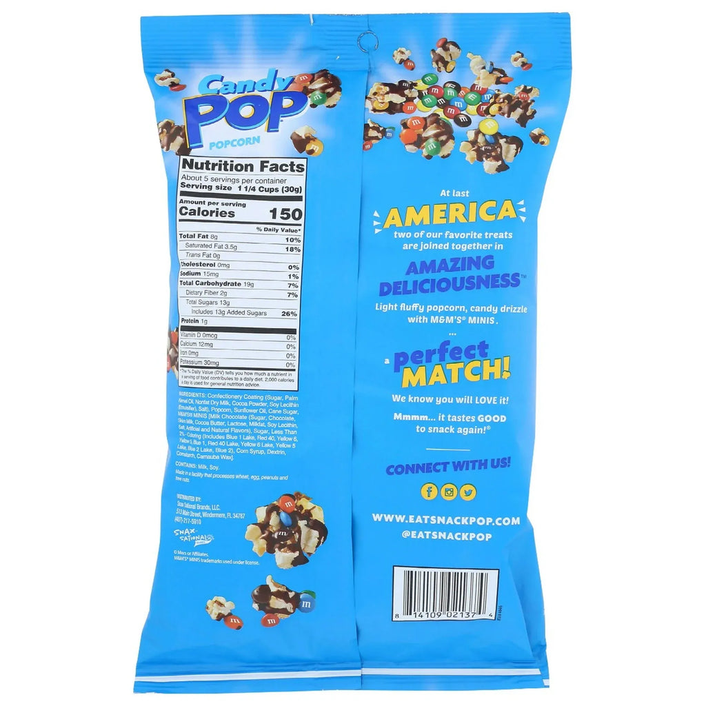 Candy Pop M&M's Minis Candy Popcorn: 12-Piece Case