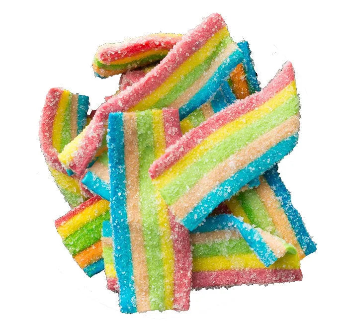 Vidal Sour Rainbow Belt Bites: 1KG Bag