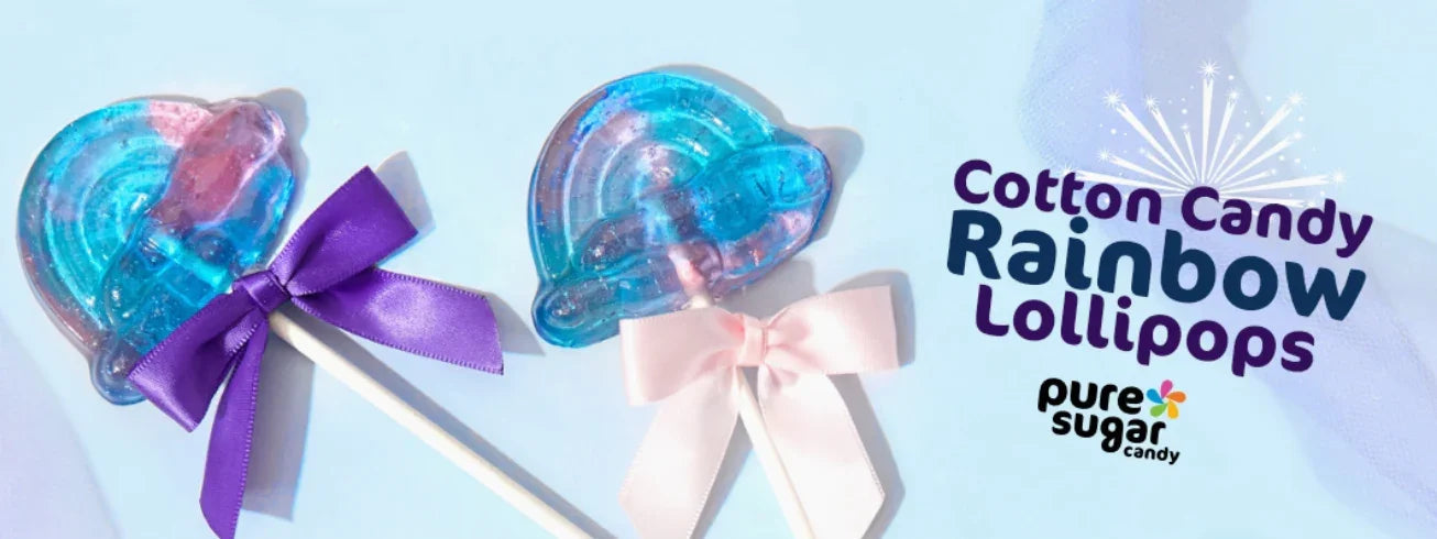Pure Sugar Lollipop - Cotton Candy Rainbow