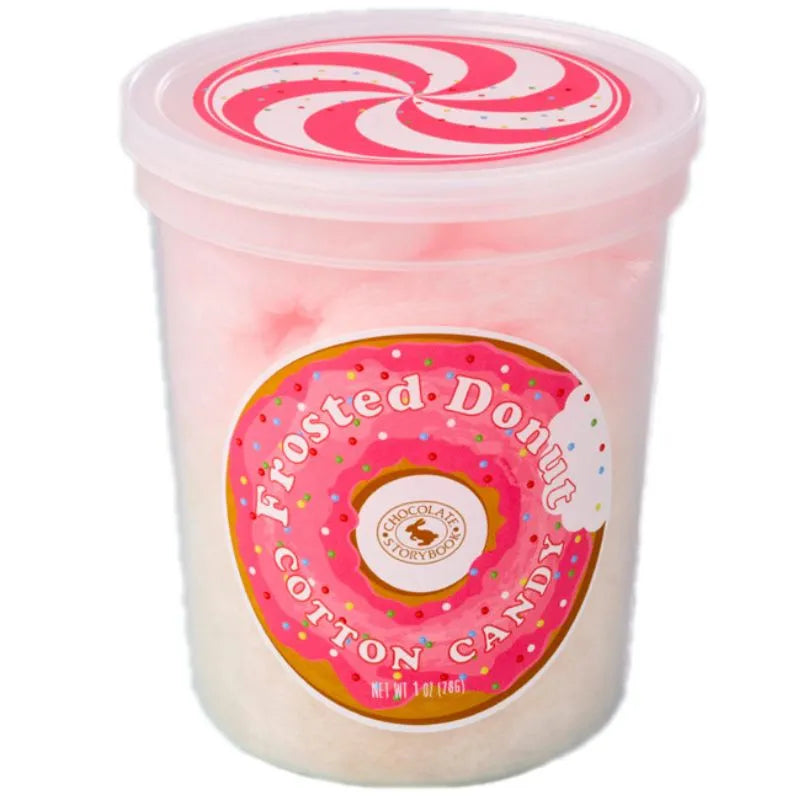 Chocolate Storybook Cotton Candy - Frosted Donut: 12-Piece Box