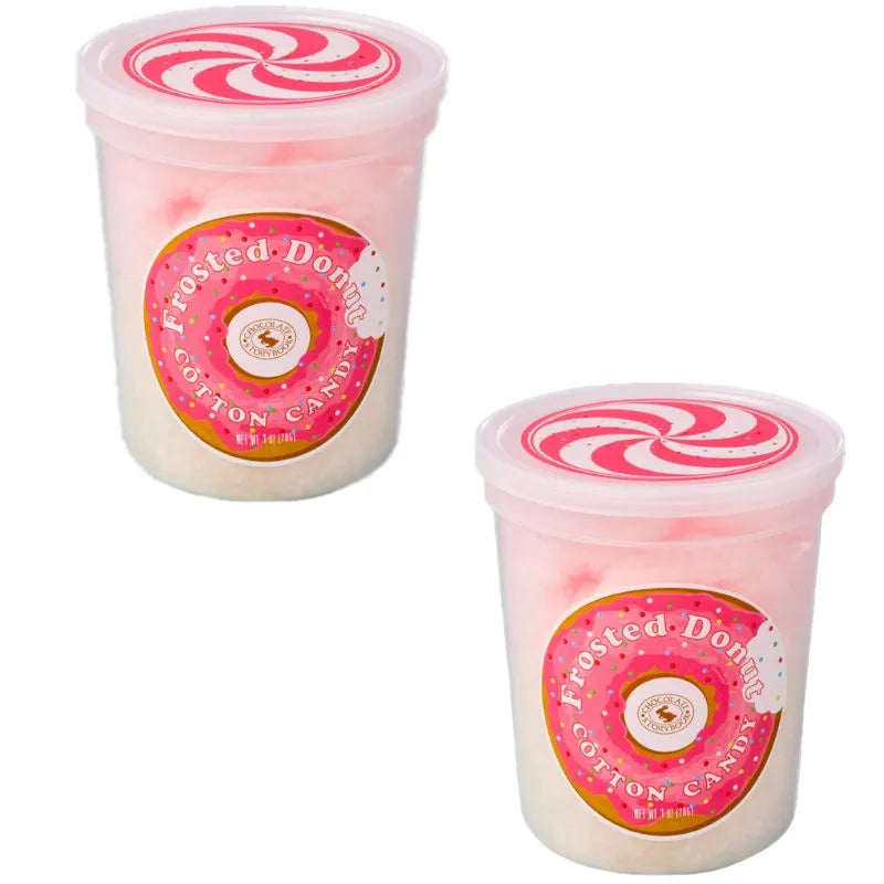 Chocolate Storybook Cotton Candy - Frosted Donut: 12-Piece Box