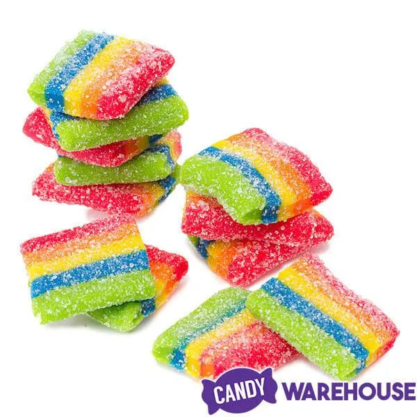 AirHeads Xtremes Bites Mini Sour Candy Belts - Rainbow Berry: 9-Ounce Bag