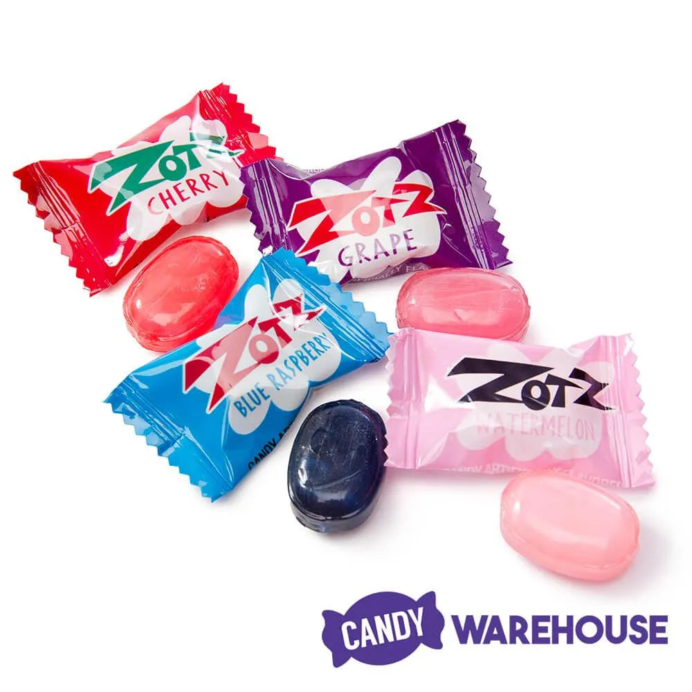 Assorted Zotz Sour Fizz Candy: 15-Pound Case