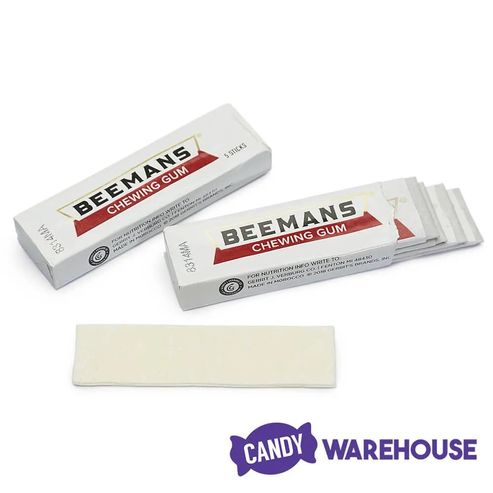 Beeman's Chewing Gum 5-Stick Packs: 20-Piece Box