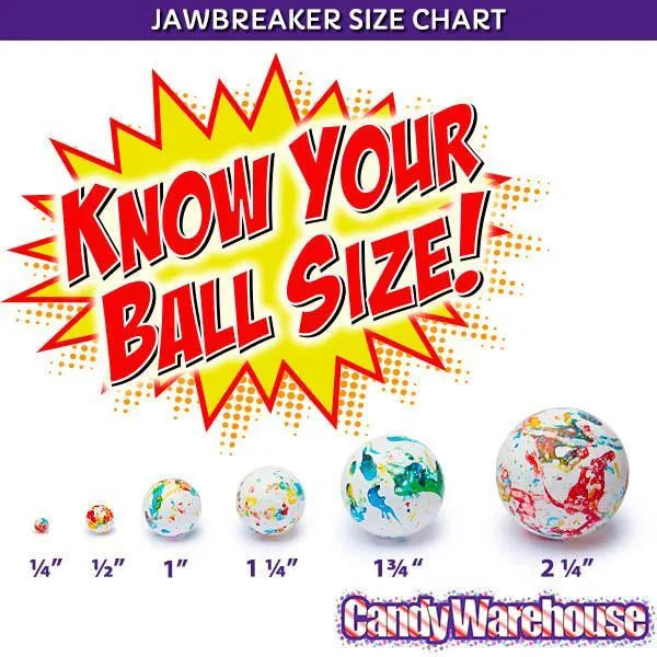 Assorted 2-1/4-Inch Wrapped Jawbreakers: 72-Piece Case