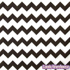 Black Chevron Stripe Candy Bags: 25-Piece Pack