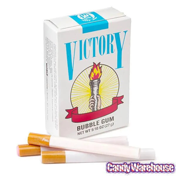 Bubble Gum Candy Cigarettes Packs: 24-Piece Box
