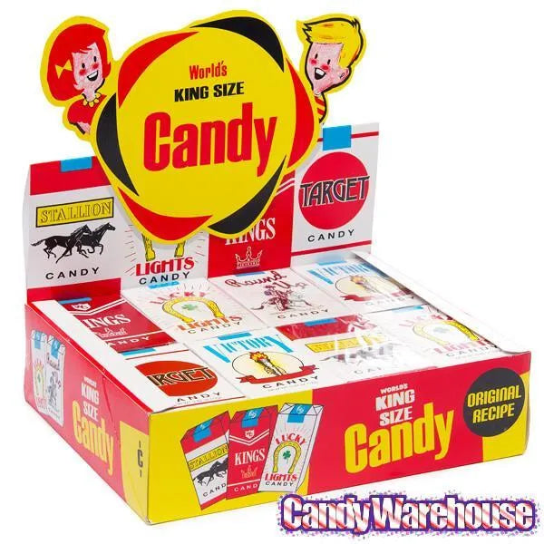 Candy Cigarettes Packs: 24-Piece Box