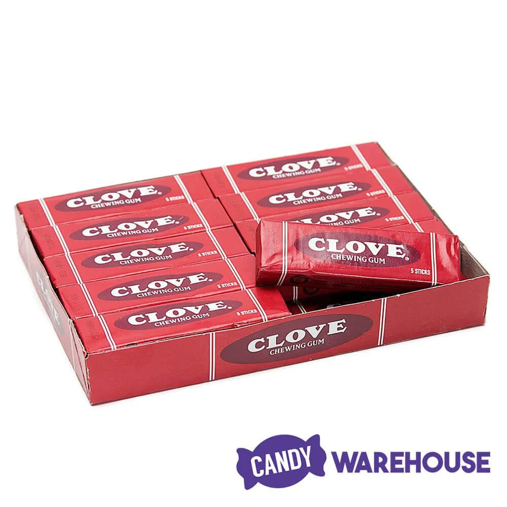 Clove Gum 5-Stick Packs: 20-Piece Box